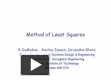Method of Least Squares presentation | free to view