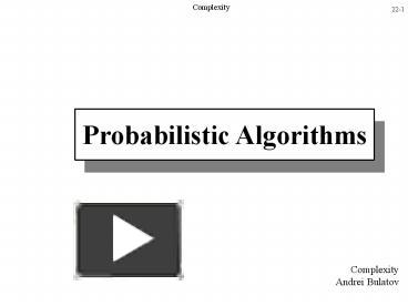 PPT – Complexity PowerPoint presentation | free to download - id ...