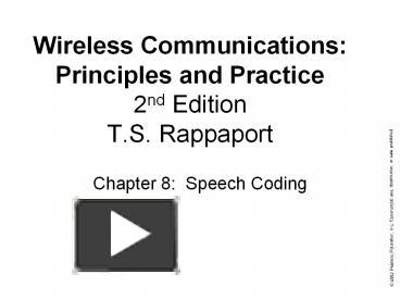 Wireless Communications: Principles and Practice 2nd Edition T.S ...