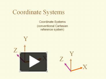 PPT – Coordinate Systems PowerPoint presentation | free to download ...