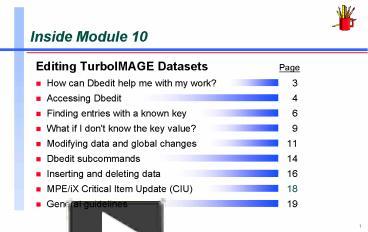Inside Module 10 presentation | free to download