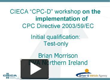 PPT – Brian Morrison PowerPoint presentation | free to view - id ...