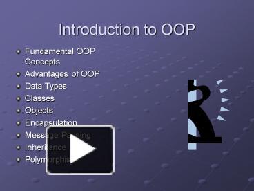 PPT – Introduction to OOP PowerPoint presentation | free to view - id ...