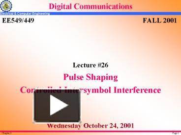 PPT – Digital Communications PowerPoint presentation | free to view ...