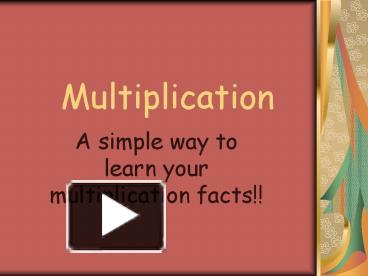 PPT – Multiplication PowerPoint presentation | free to view - id ...