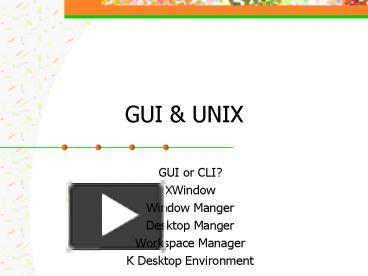 PPT – GUI PowerPoint presentation | free to view - id: 12c001-ODg2M