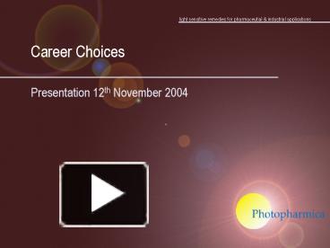 PPT – Career Choices PowerPoint presentation | free to view - id ...