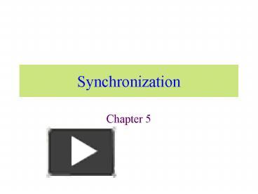 PPT – Synchronization PowerPoint presentation | free to download - id ...
