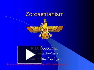 Zoroastrianism Presentation Free To View