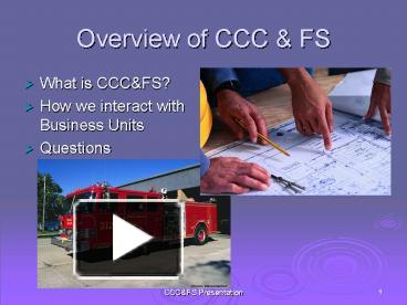Overview of CCC presentation | free to view