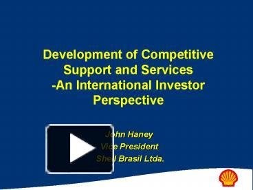 Development of Competitive Support and Services An International ...
