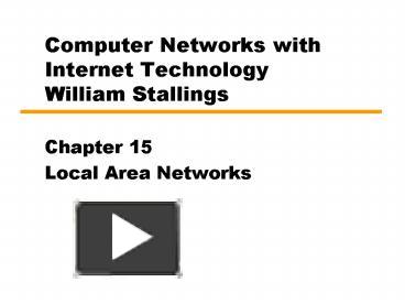 PPT – Computer Networks with Internet Technology William Stallings ...