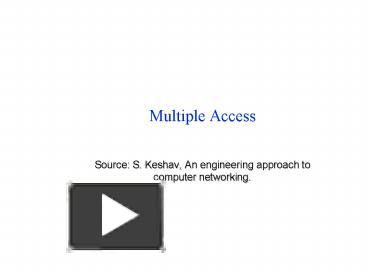PPT – Multiple Access PowerPoint presentation | free to view - id ...