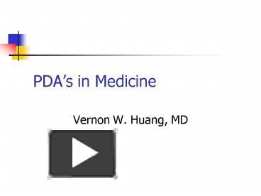 PPT – PDAs in Medicine PowerPoint presentation | free to download - id ...