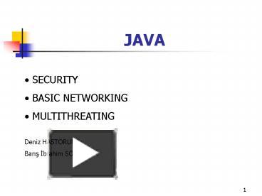JAVA presentation | free to download