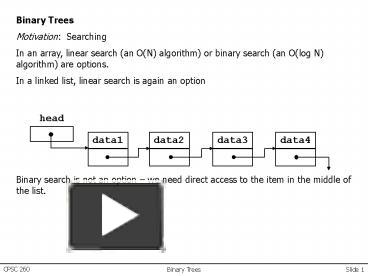 PPT – Binary Trees PowerPoint presentation | free to view - id: 133f53 ...
