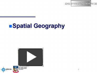 Spatial Geography presentation | free to view