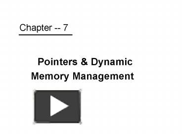 PPT – Pointers PowerPoint presentation | free to view - id: 135c9e-ODE4O