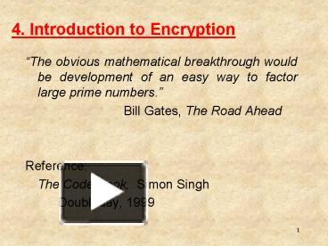 4. Introduction to Encryption presentation | free to view