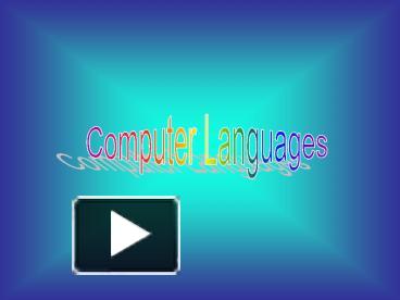 Computer Languages presentation | free to download