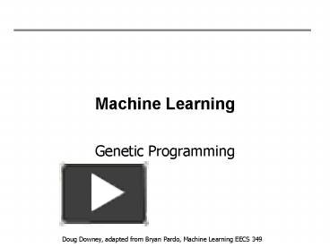 Machine Learning presentation | free to view
