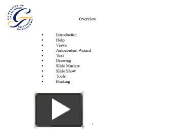 PPT – Overview PowerPoint presentation | free to view - id: 13a96a-NzA0N
