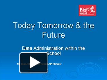 Today Tomorrow presentation | free to view