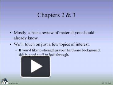 PPT – Chapters 2 PowerPoint presentation | free to view - id: 141076-MWM1N