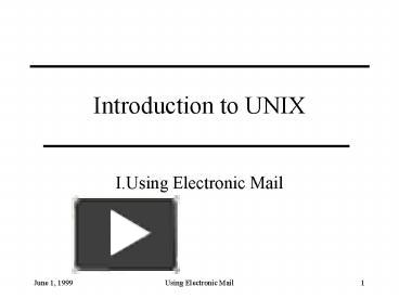 PPT – Introduction to UNIX PowerPoint presentation | free to view - id ...