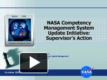 PPT – NASA Competency Management System Update Initiative: Supervisors ...