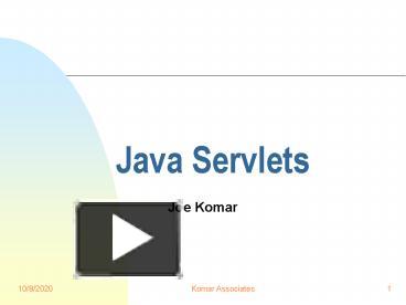 PPT – Java Servlets PowerPoint presentation | free to download - id ...