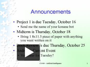 PPT – Announcements PowerPoint presentation | free to download - id ...