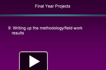 Final Year Projects presentation | free to download