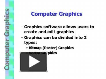 PPT – Computer Graphics PowerPoint presentation | free to view - id ...