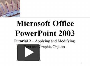 PPT – Microsoft Office PowerPoint 2003 PowerPoint presentation | free ...
