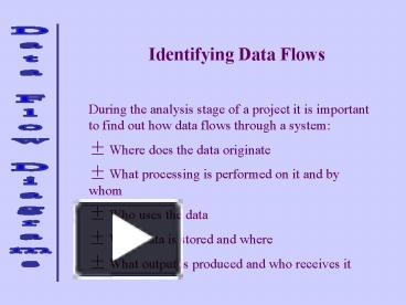 PPT – Identifying Data Flows PowerPoint presentation | free to view ...