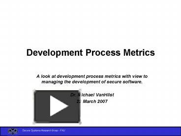 Development Process Metrics presentation | free to download