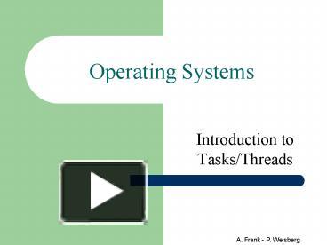 Operating Systems presentation | free to view