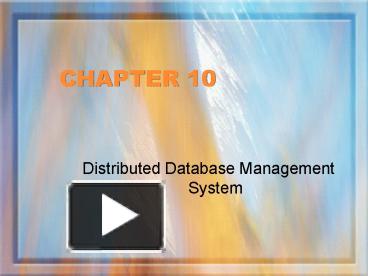 PPT – Distributed Database Management System PowerPoint presentation ...
