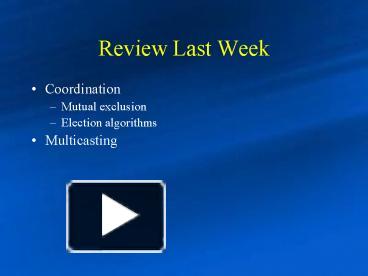 PPT – Review Last Week PowerPoint presentation | free to view - id ...