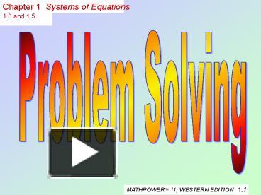 PPT – Problem Solving PowerPoint presentation | free to view - id ...