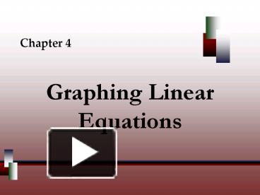 Graphing Linear Equations presentation | free to view