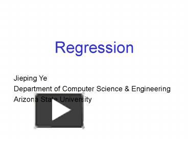 PPT – Regression PowerPoint presentation | free to view - id: 16b4e9-MmM4M