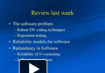 PPT – Review last week PowerPoint presentation | free to view - id ...