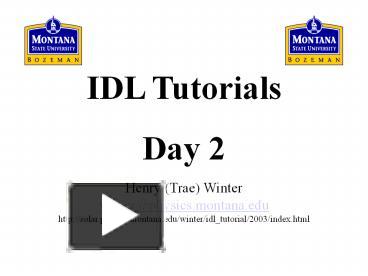 IDL%20Tutorials presentation | free to download