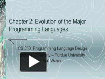 PPT – Chapter 2: Evolution of the Major Programming Languages ...