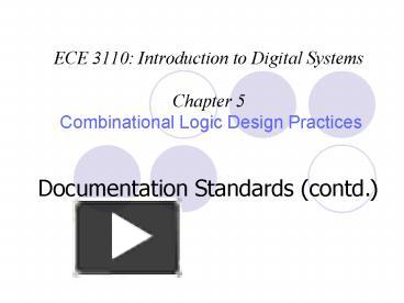 PPT – ECE 3110: Introduction to Digital Systems Chapter 5 Combinational ...