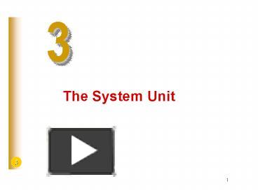 Chapter 4: The System Unit Content PowerPoint presentation | free to view