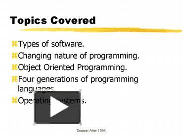 PPT – Topics Covered PowerPoint presentation | free to download - id ...