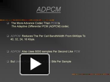 ADPCM presentation | free to view